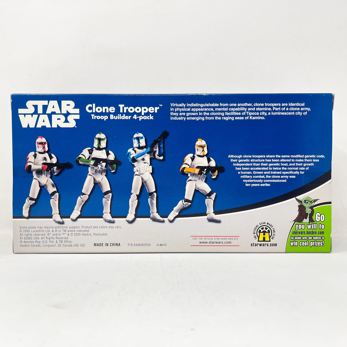 Vintage Hasbro Star Wars Mid MOC Clone Trooper Troop Builder 4-pack White Set - Original Trilogy Collection - MISB (2005)