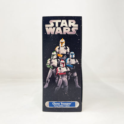 Vintage Hasbro Star Wars Mid MOC Clone Trooper Troop Builder 4-pack White Set - Original Trilogy Collection - MISB (2005)