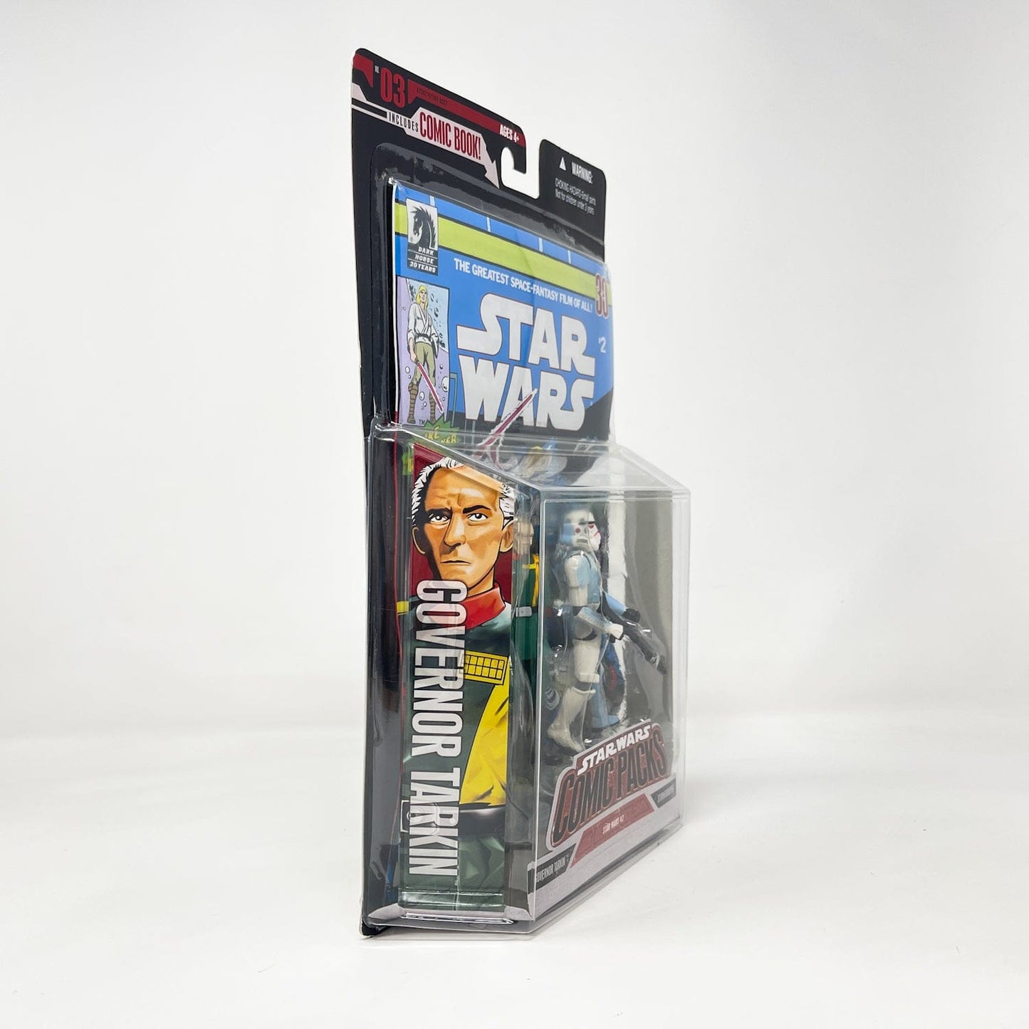 Vintage Hasbro Star Wars Mid MOC Comic Pack #03 Governor Tarkin & Stormtrooper- Hasbro Star Wars Darkhorse Comic Action Figure 2-Pack