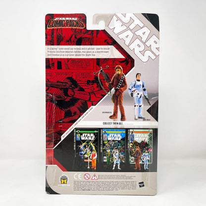 Vintage Hasbro Star Wars Mid MOC Comic Pack #04 Chewbacca & Han Solo - Hasbro Star Wars Darkhorse Comic Action Figure 2-Pack
