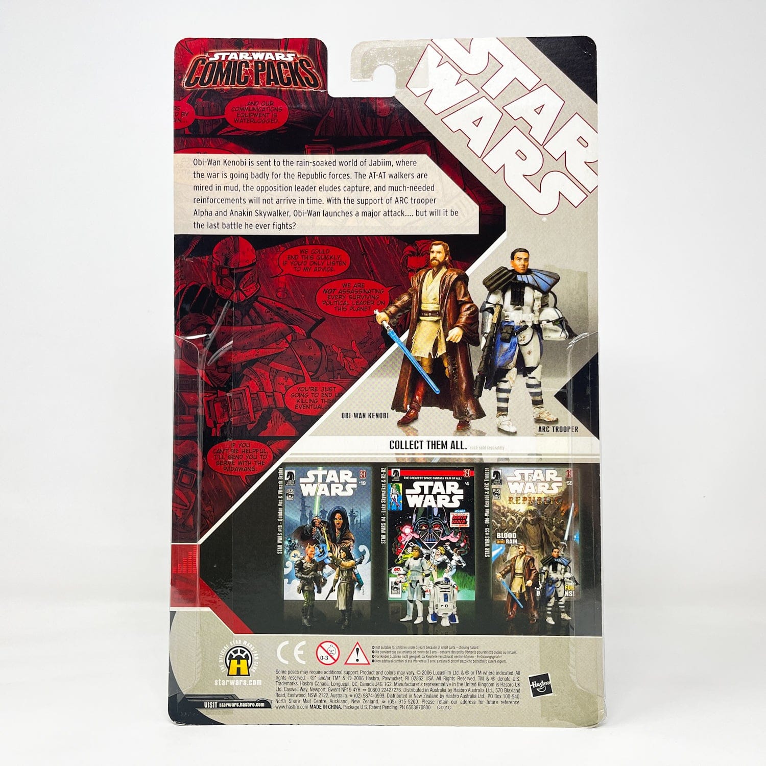 Vintage Hasbro Star Wars Mid MOC Comic Pack #07 Obi-Wan Kenobi & ARC Trooper - Hasbro Star Wars Darkhorse Comic Action Figure 2-Pack