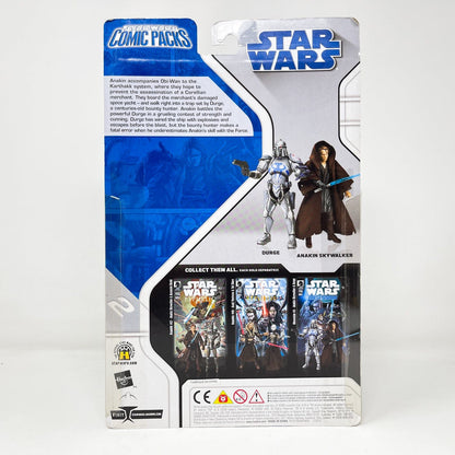 Vintage Hasbro Star Wars Mid MOC Comic Pack #2 Anakin Skywalker & Durge - Hasbro Dark Horse Comic Action Figure 2-Pack (2008)