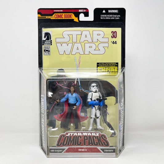 Vintage Hasbro Star Wars Mid MOC Comic Pack Lando Calrissian & Stormtrooper - Hasbro Star Wars Darkhorse Comic Action Figure 2-Pack
