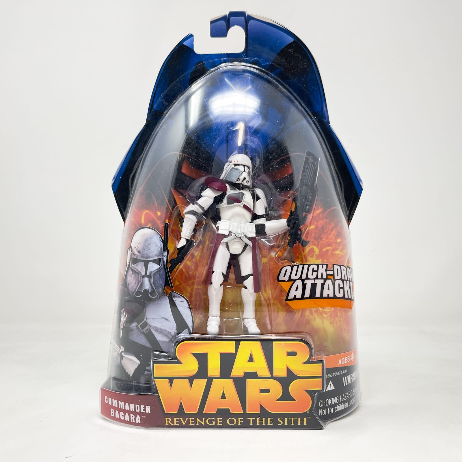 Vintage Hasbro Star Wars Mid MOC Commander Bacara (Quick-Draw Action) #49 - Hasbro ROTS 2005