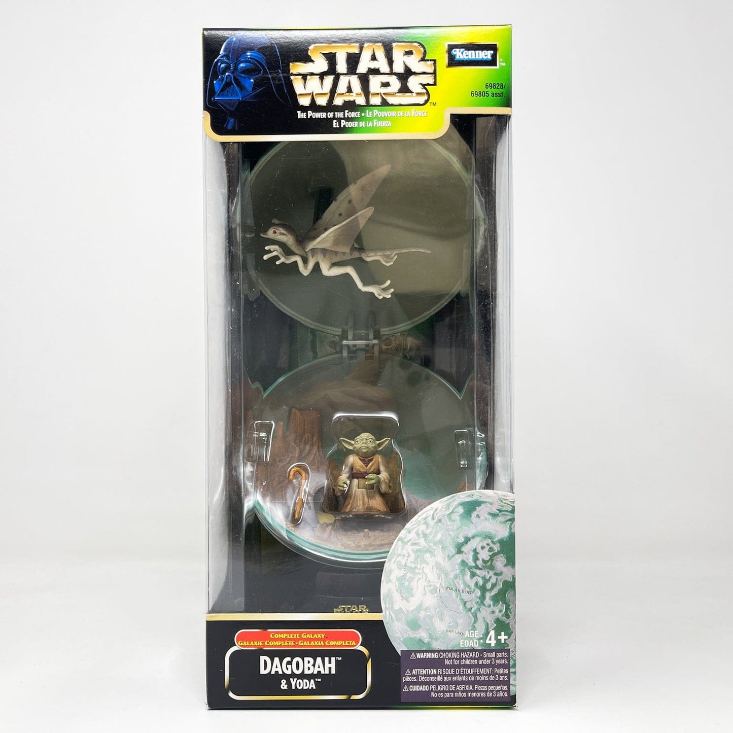 Vintage Hasbro Star Wars Mid MOC Complete Galaxy Planets & Figure - Full Set of 4 - Hasbro Power of the Force (POTF2)