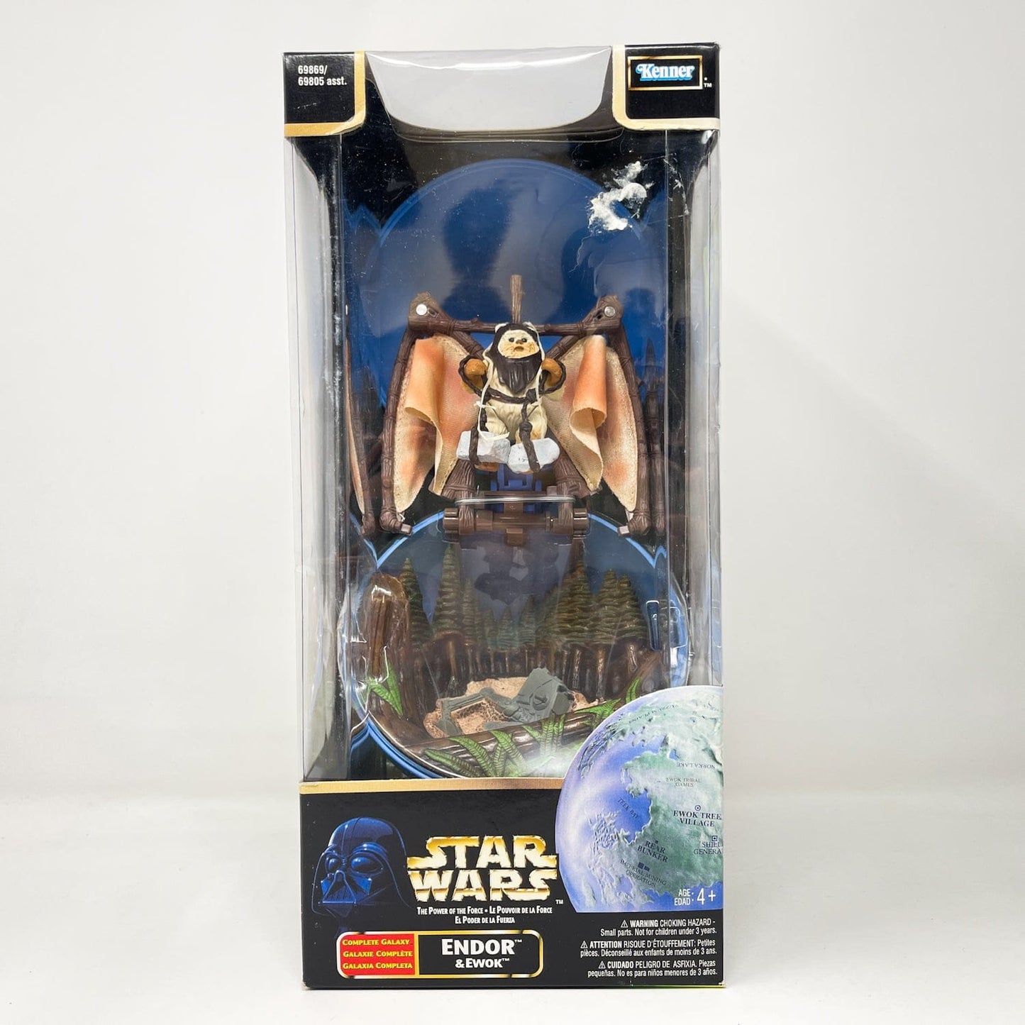 Vintage Hasbro Star Wars Mid MOC Complete Galaxy Planets & Figure - Full Set of 4 - Hasbro Power of the Force (POTF2)