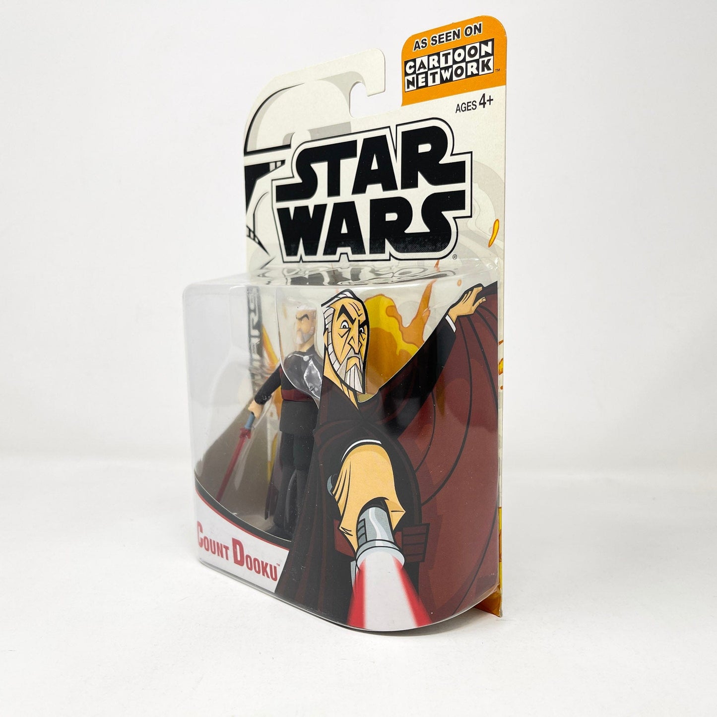 Vintage Hasbro Star Wars Mid MOC Count Dooku (2003) - Hasbro Tarkovsky Clone Wars Animated Figure MOC