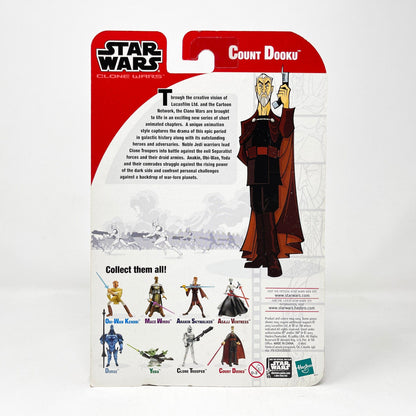Vintage Hasbro Star Wars Mid MOC Count Dooku (2003) - Hasbro Tarkovsky Clone Wars Animated Figure MOC