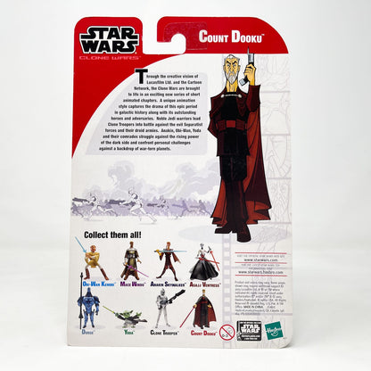 Vintage Hasbro Star Wars Mid MOC Count Dooku (2003) - Hasbro Tarkovsky Clone Wars Animated Figure MOC
