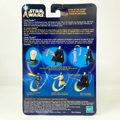 Vintage Hasbro Star Wars Mid MOC Count Dooku (Dark Lord) #02-27 - Hasbro SAGA Series 3.75"