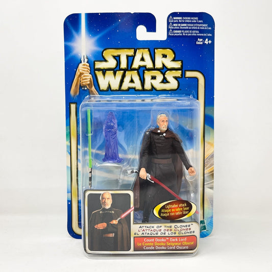Vintage Hasbro Star Wars Mid MOC Count Dooku (Dark Lord) #02-27 - Hasbro SAGA Series 3.75"