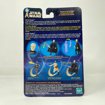 Vintage Hasbro Star Wars Mid MOC Count Dooku (Dark Lord) #02-27 - Hasbro SAGA Series 3.75"