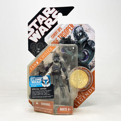Vintage Hasbro Star Wars Mid MOC Covert Ops Clone Trooper  - Hasbro 30th Anniversary Collection (2008)