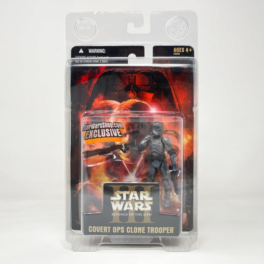 Vintage Hasbro Star Wars Mid MOC Covert Ops Clone Trooper - Hasbro ROTS 2005 Japan Exclusive