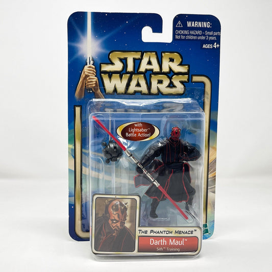 Vintage Hasbro Star Wars Mid MOC Darth Maul Sith Training (TPM) - Hasbro Star Wars 3.75" Saga #42 figure