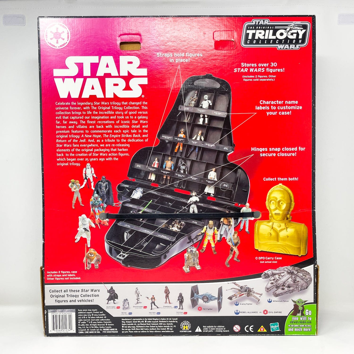 Vintage Hasbro Star Wars Mid MOC Darth Vader Carrying Case Sealed - Hasbro Original Trilogy Collection (2004)