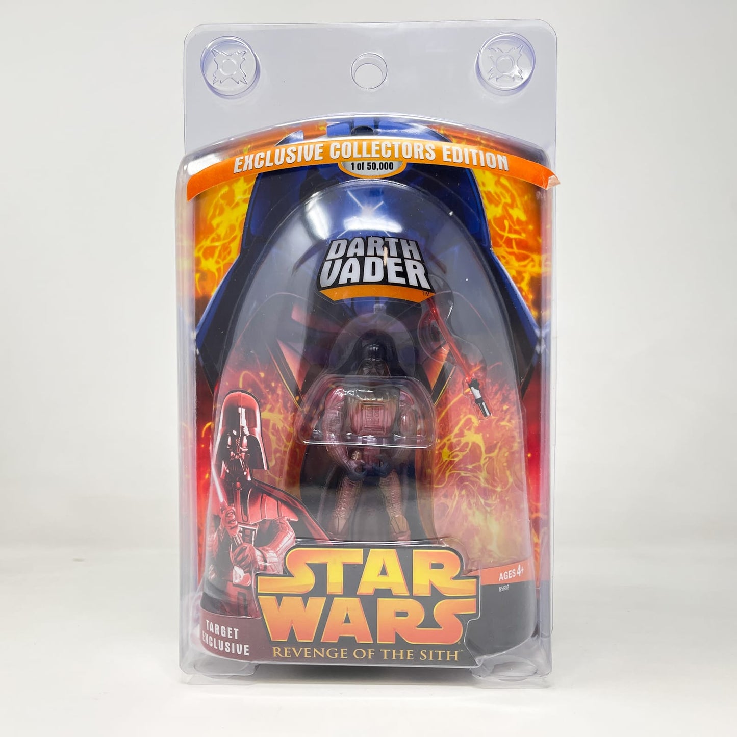 Vintage Hasbro Star Wars Mid MOC Darth Vader (Lava Reflection) - Hasbro ROTS 2005 Target Exclusive