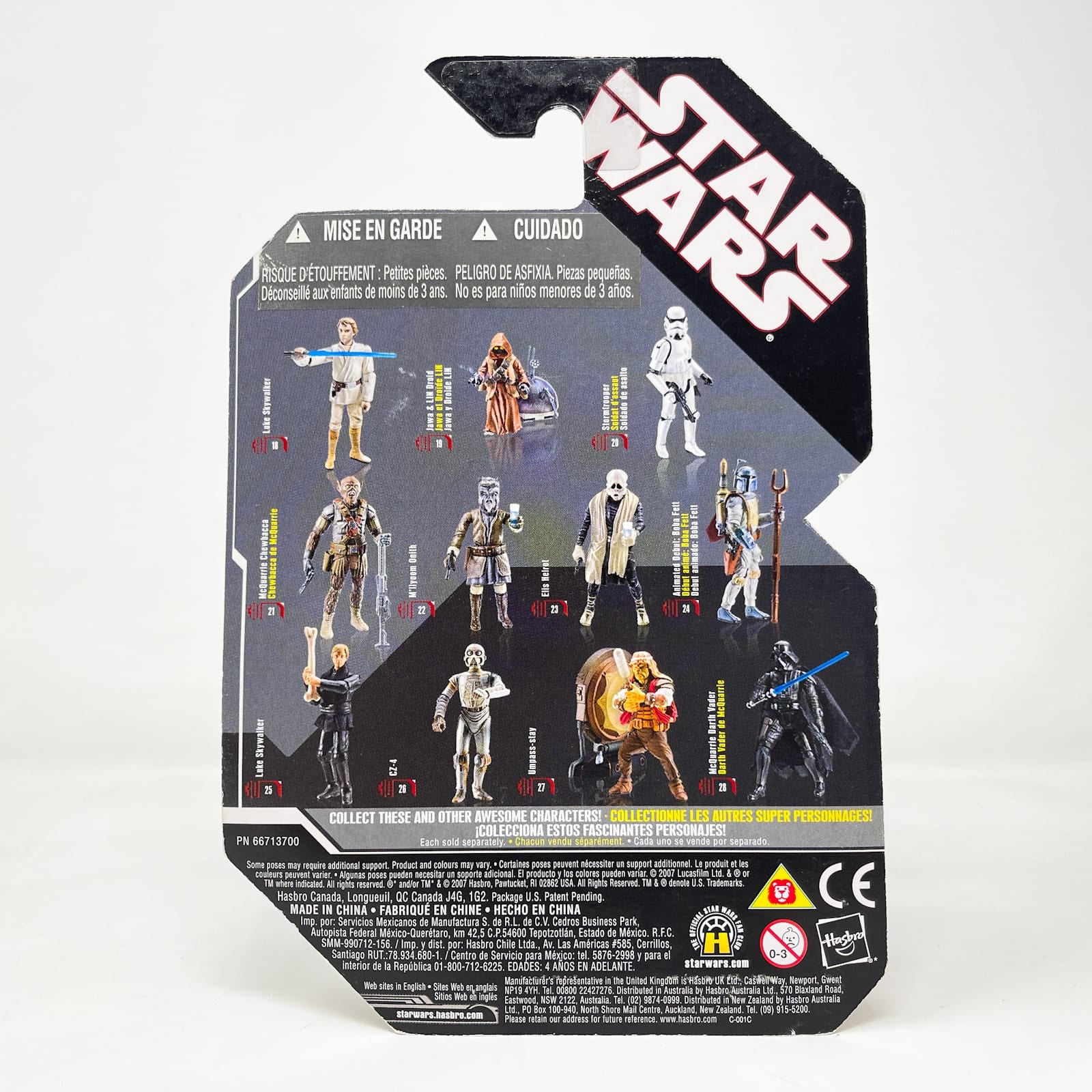 Vintage Hasbro Star Wars Mid MOC Darth Vader McQuarrie Concept  #28 - Hasbro 30th Anniversary Collection 3.75"
