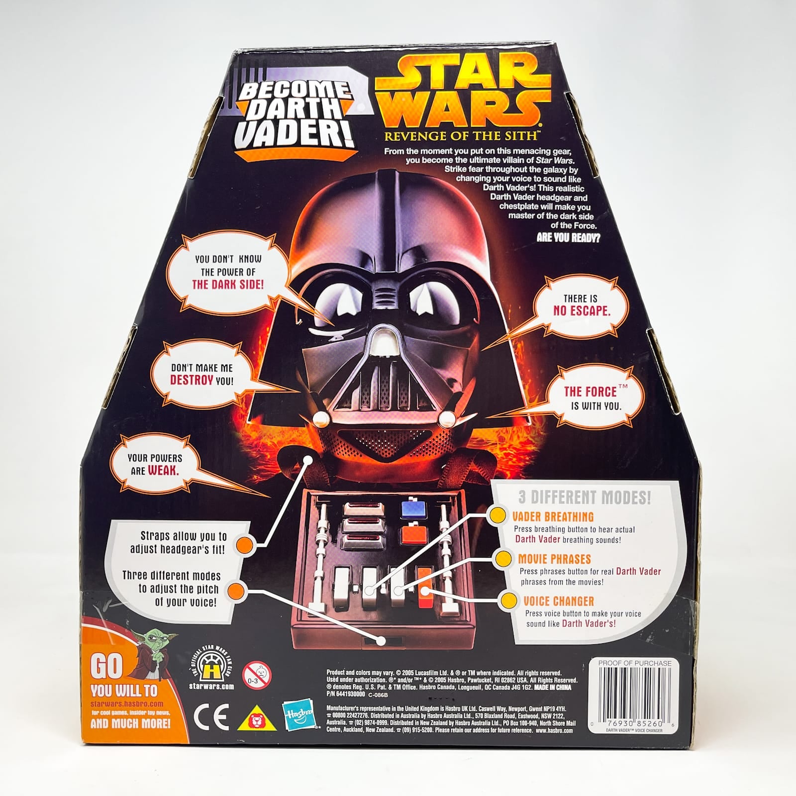Vintage Hasbro Star Wars Mid MOC Darth Vader Voice Changer Helmet – Hasbro Star Wars Revenge of the Sith (2005)