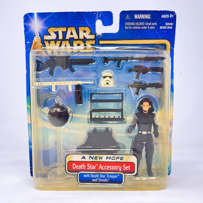 Vintage Hasbro Star Wars Mid MOC Death Star Accessory Set with Death Star Trooper and Droids - Hasbro SAGA Series (2002)