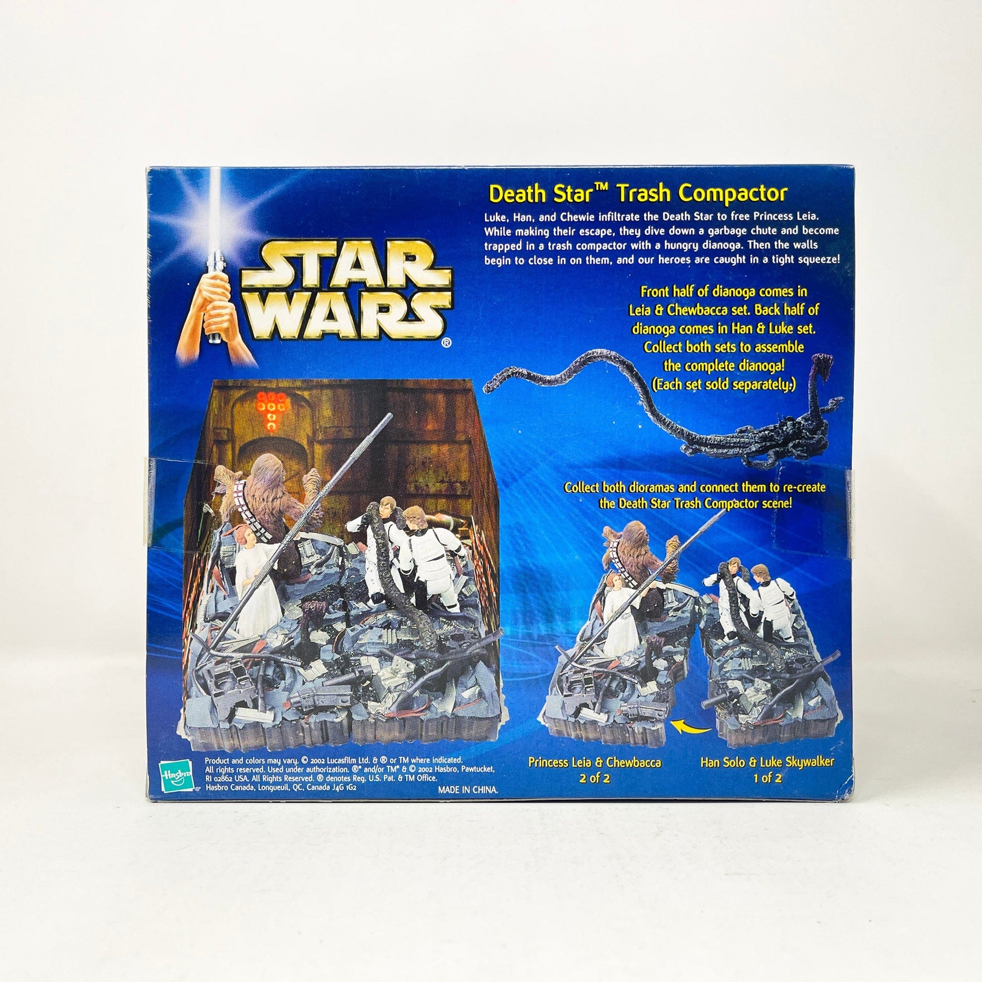 Vintage Hasbro Star Wars Mid MOC Death Star Trash Compactor 2 of 2 (2002) ANH - Hasbro Original Trilogy Collection Screen Scenes