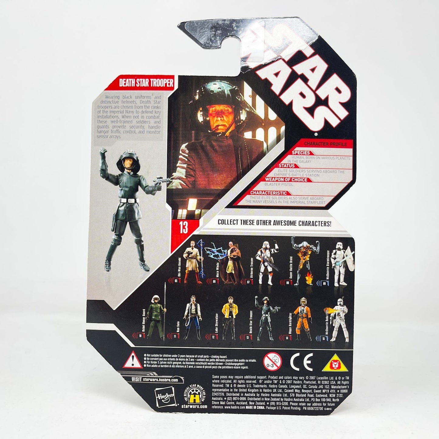 Vintage Hasbro Star Wars Mid MOC Death Star Trooper #13 - Hasbro 30th Anniversary Collection 3.75"