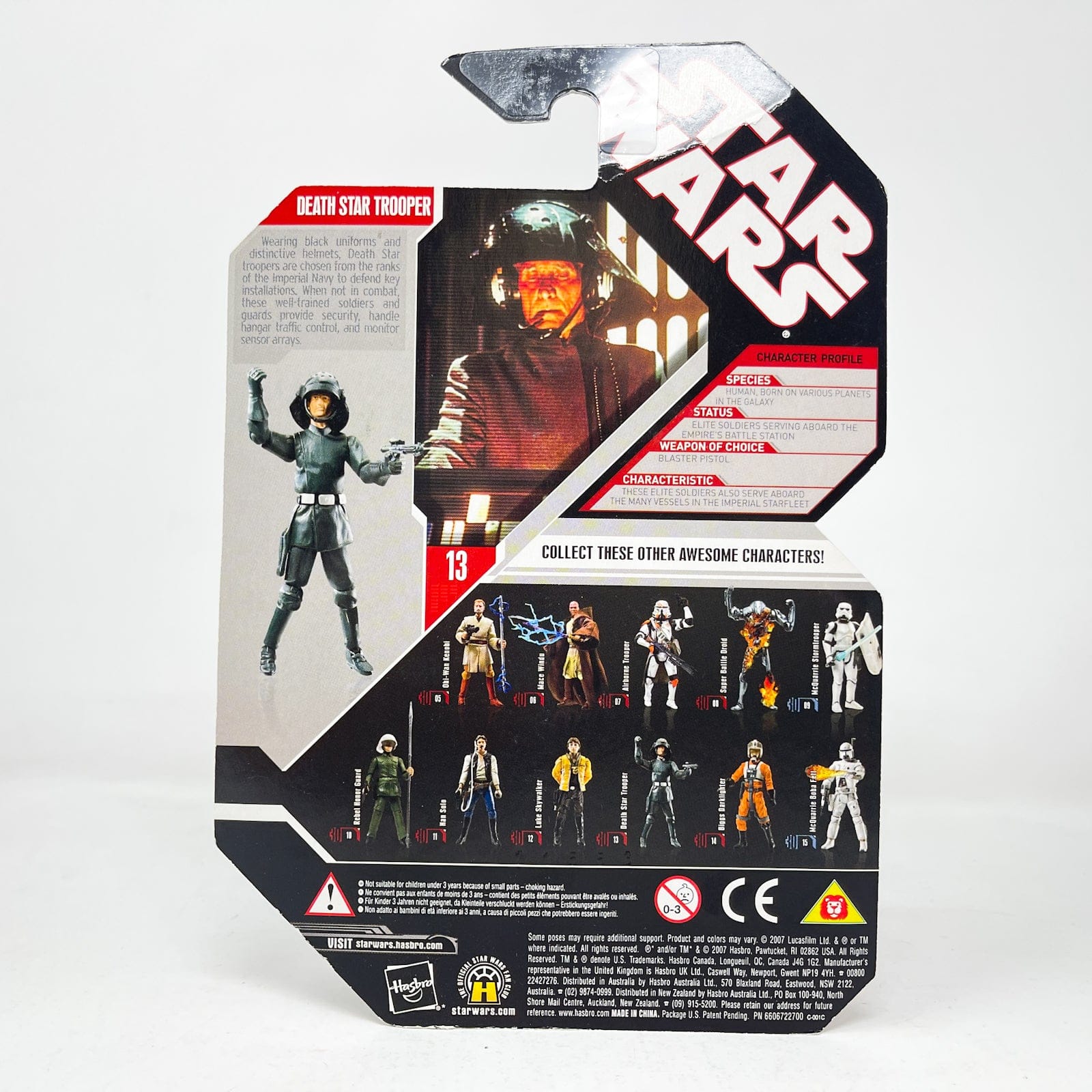 Vintage Hasbro Star Wars Mid MOC Death Star Trooper #13 - Hasbro 30th Anniversary Collection 3.75"