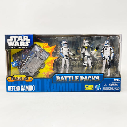 Vintage Hasbro Star Wars Mid MOC Defend Kamino Battle Pack – Hasbro Star Wars The Clone Wars (2010)