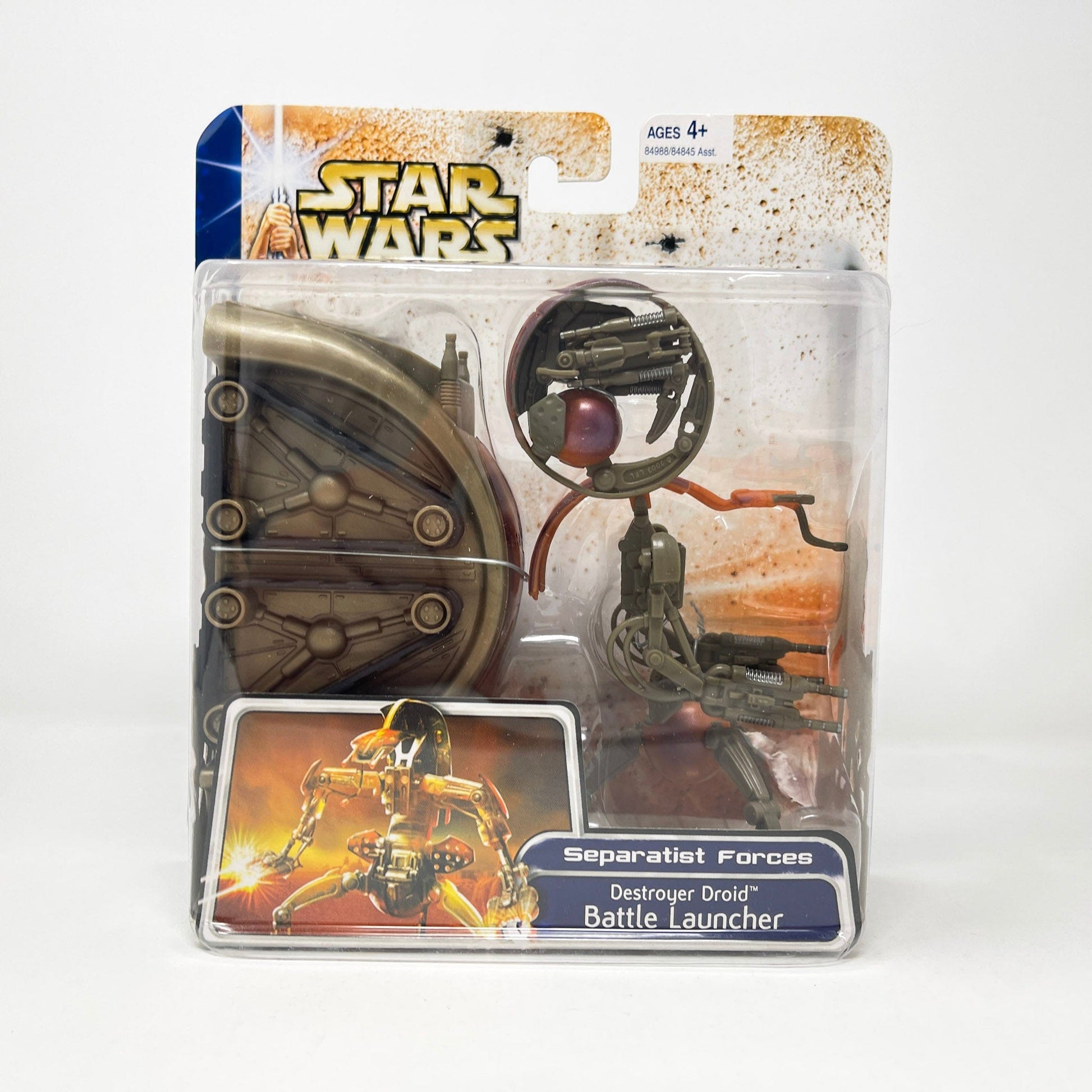 Vintage Hasbro Star Wars Mid MOC Destroyer Droid Battle Launcher - Separatist Forces (2003) SAGA Clone Wars MOC