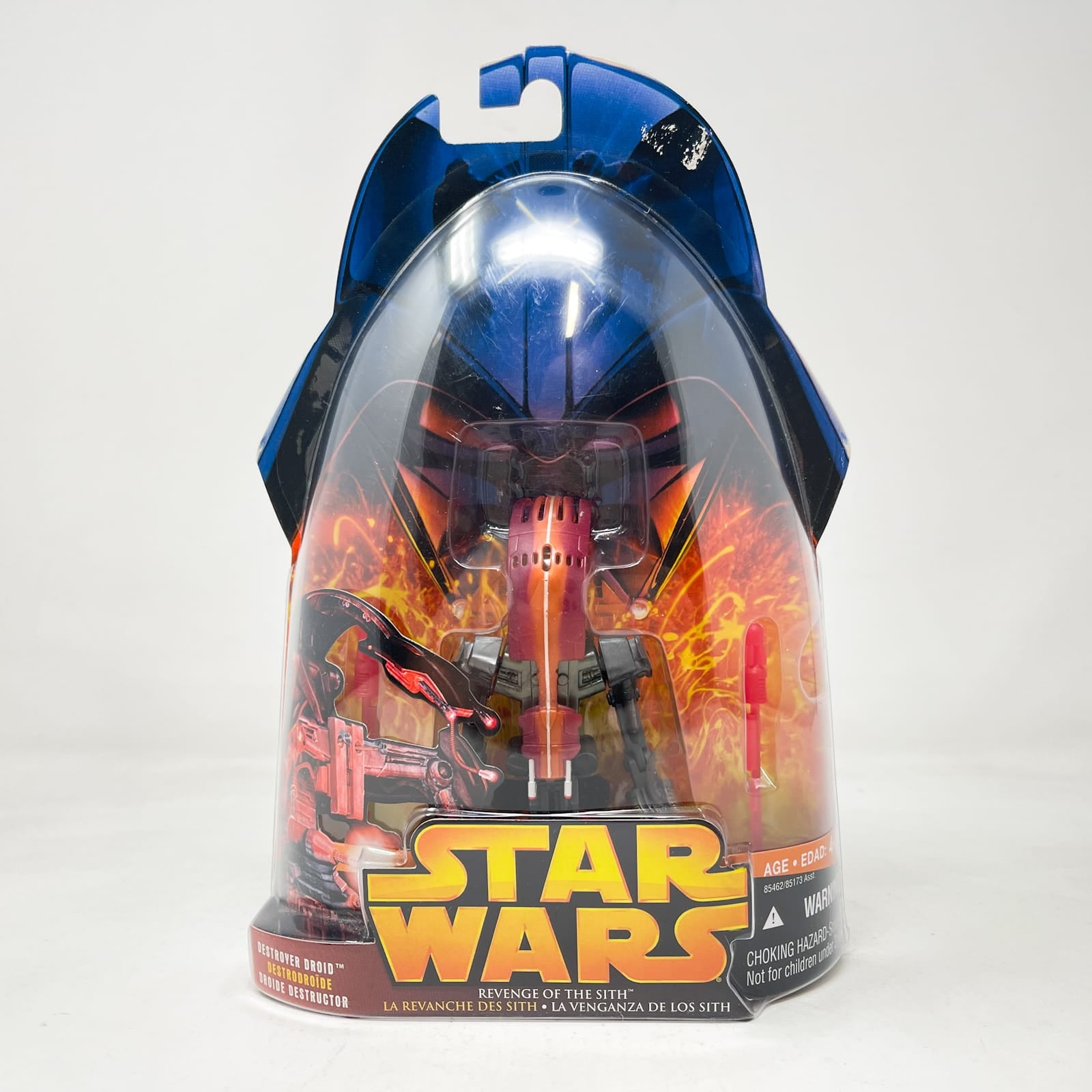 Vintage Hasbro Star Wars Mid MOC Destroyer Droid (Firing Arm-Blaster) #44 - Hasbro ROTS 2005