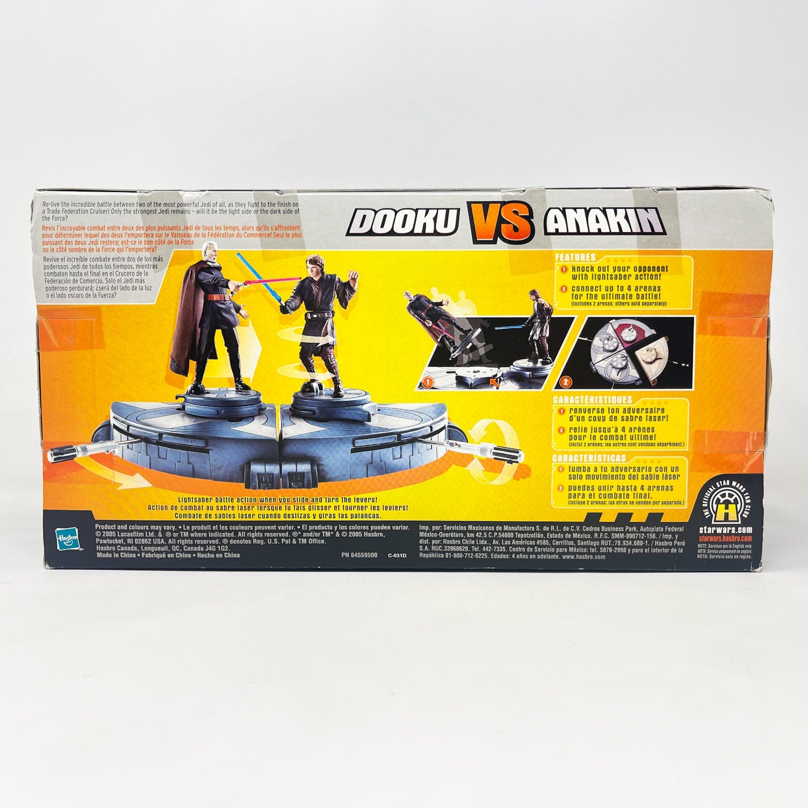 Vintage Hasbro Star Wars Mid MOC Dooku vs. Anakin Battle Arena – Hasbro Revenge of the Sith Battle Pack (2005)