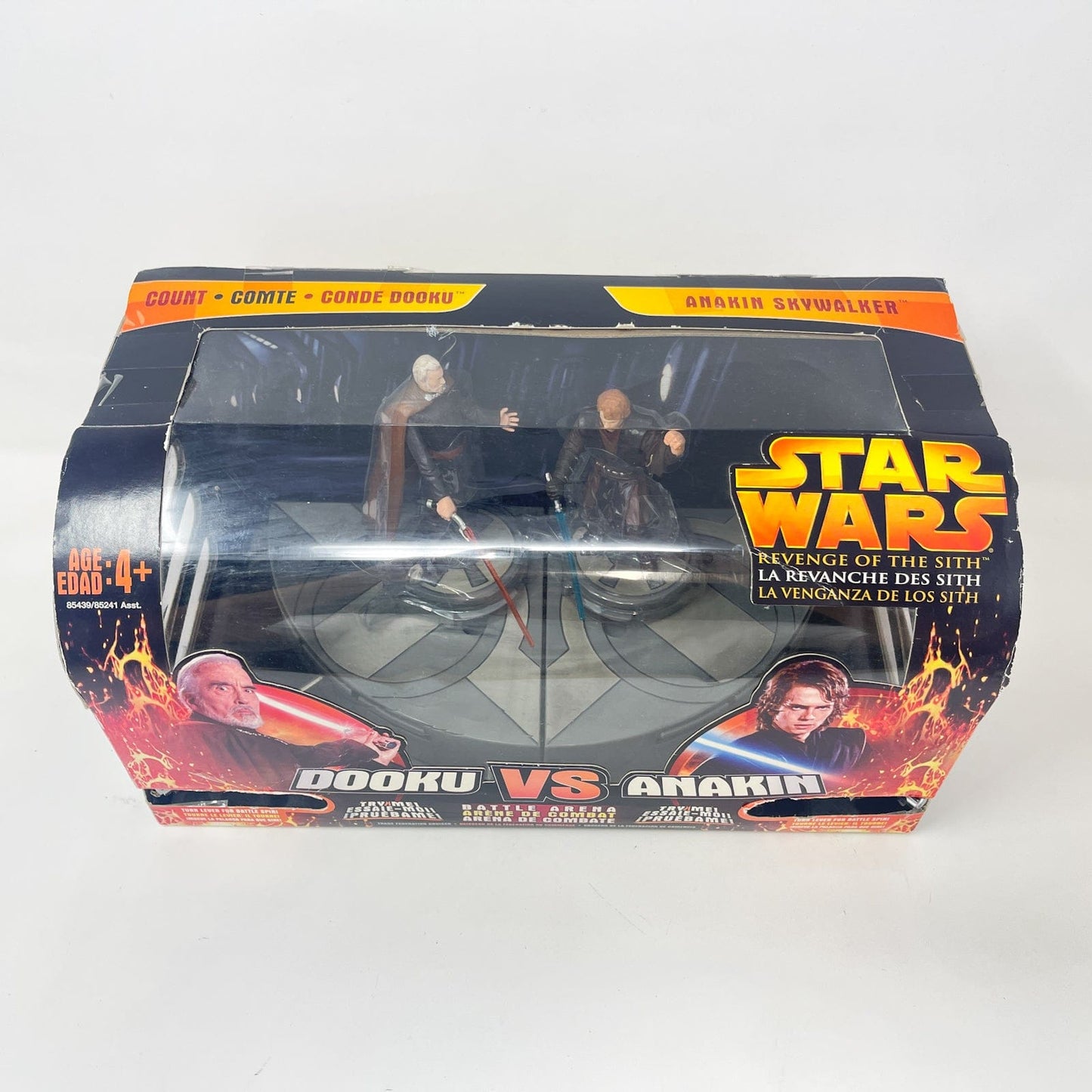 Vintage Hasbro Star Wars Mid MOC Dooku vs. Anakin Battle Arena – Hasbro Revenge of the Sith Battle Pack (2005)