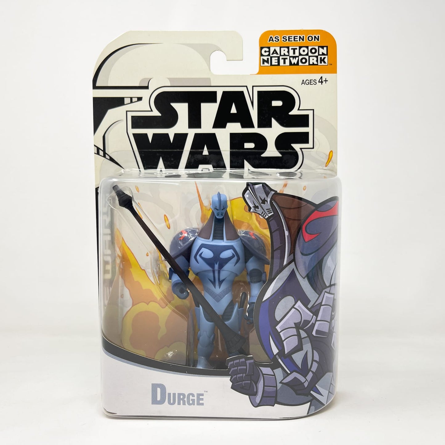 Vintage Hasbro Star Wars Mid MOC Durge (2003) - Hasbro Tarkovsky Clone Wars Animated Figure MOC