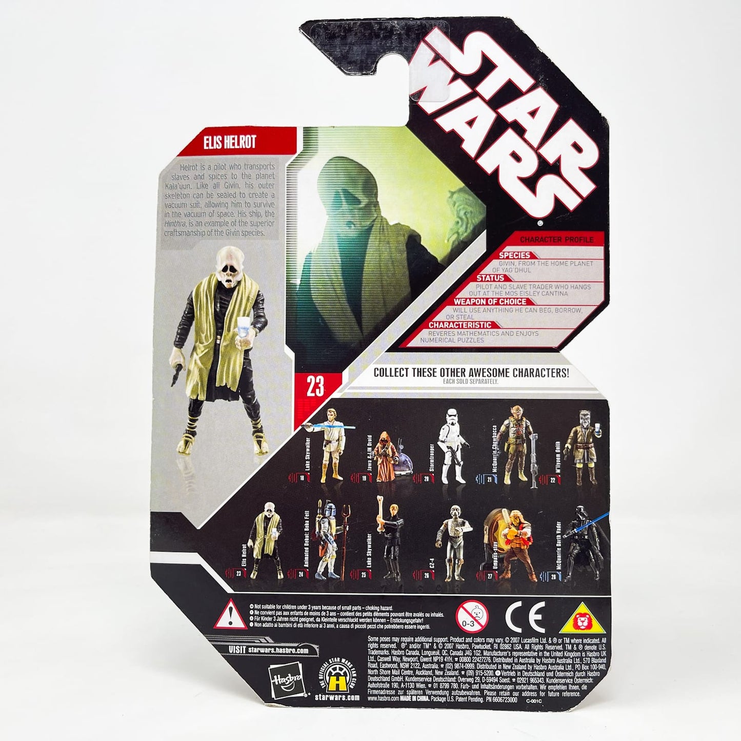 Vintage Hasbro Star Wars Mid MOC Elis Helrot #23 - Hasbro 30th Anniversary Collection 3.75"