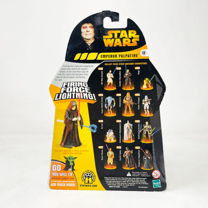 Vintage Hasbro Star Wars Mid MOC Emperor Palpatine (Firing Force Lightning) #12 - Hasbro ROTS 2005