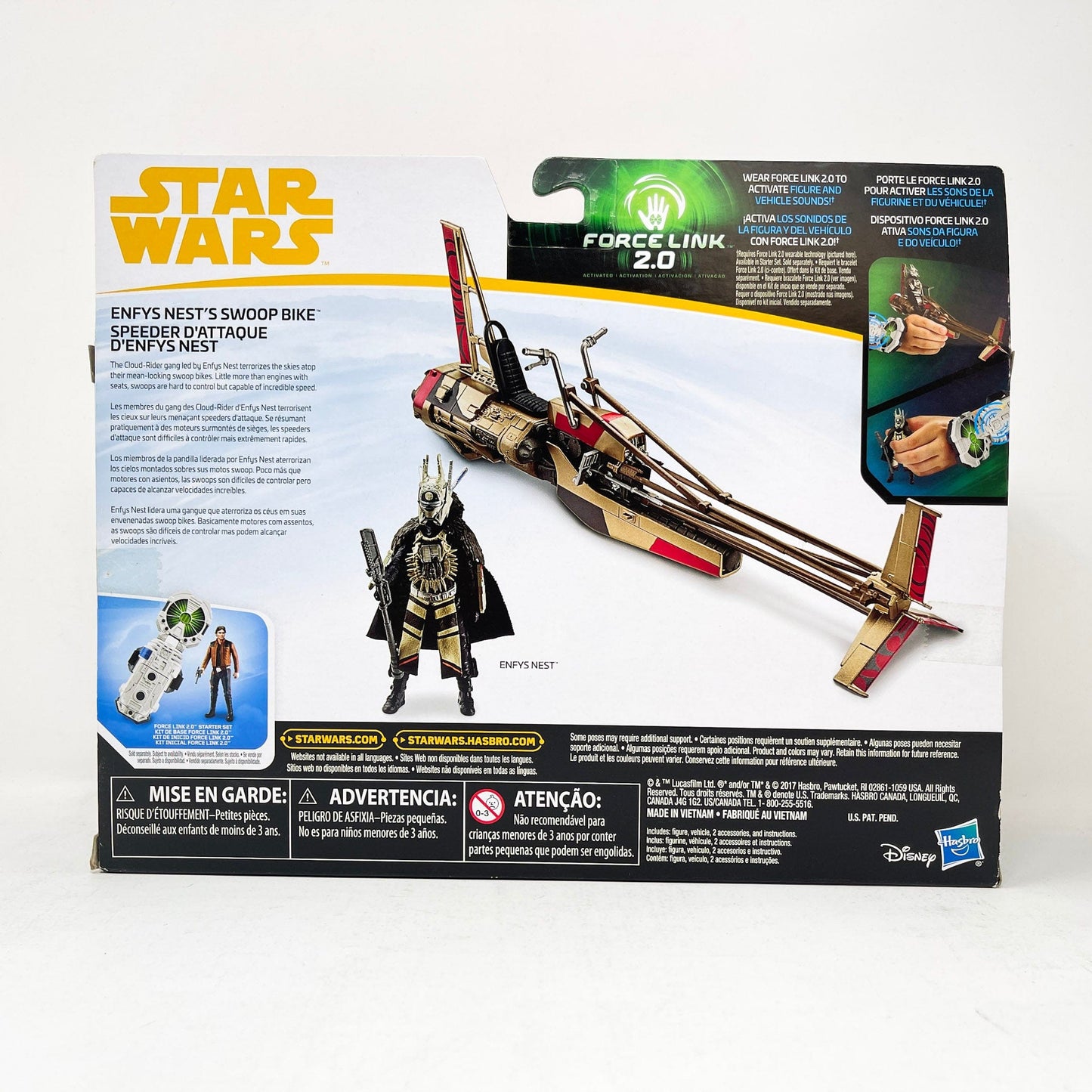 Vintage Hasbro Star Wars Mid MOC Enfys Nests Swoop Bike - Hasbro 2017 Forcelink 2.0 Series 3.75" Star Wars Action Figure