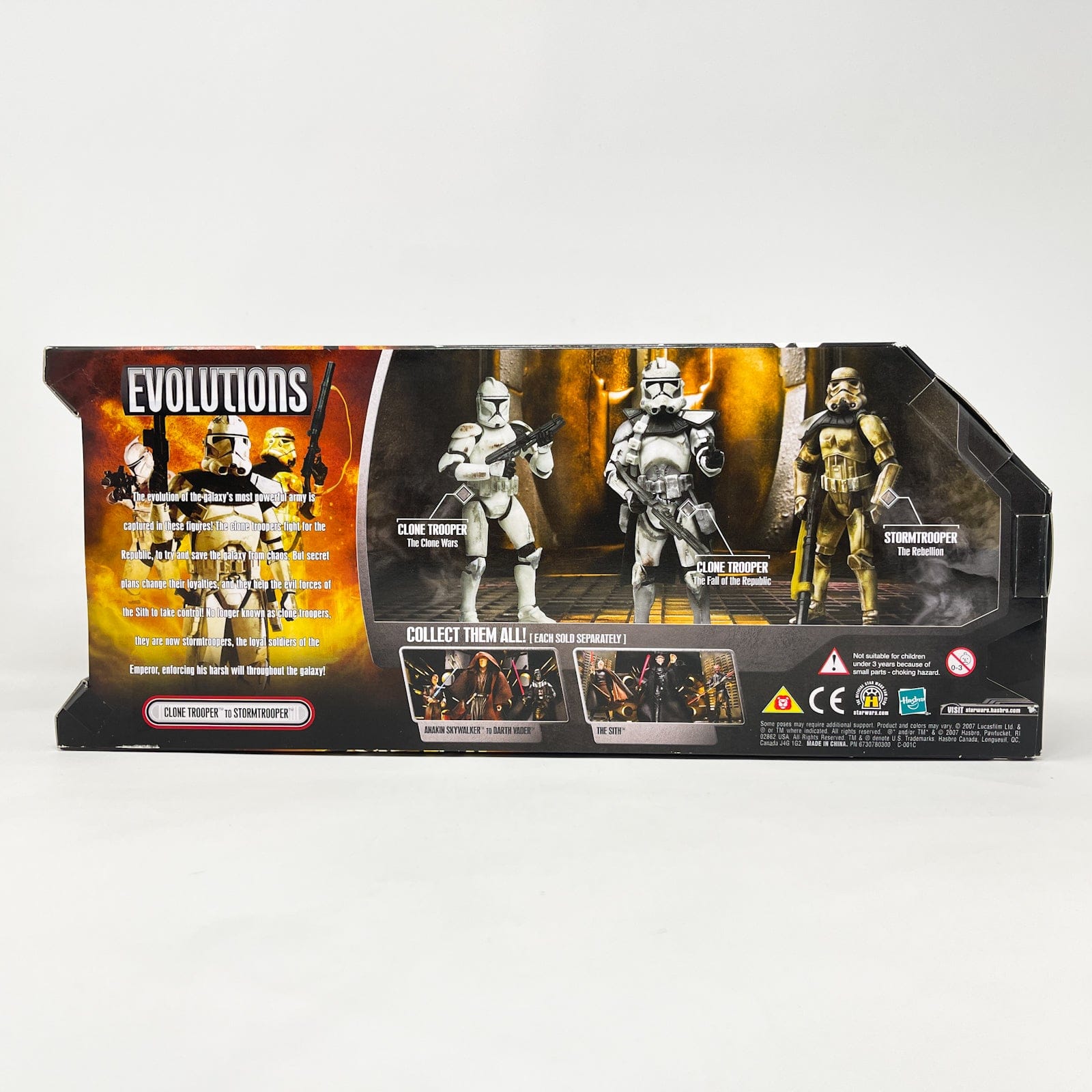 Vintage Hasbro Star Wars Mid MOC Evolutions Clone Trooper to Stormtrooper Box Set - Hasbro 30th Anniversary Multipack (2008)