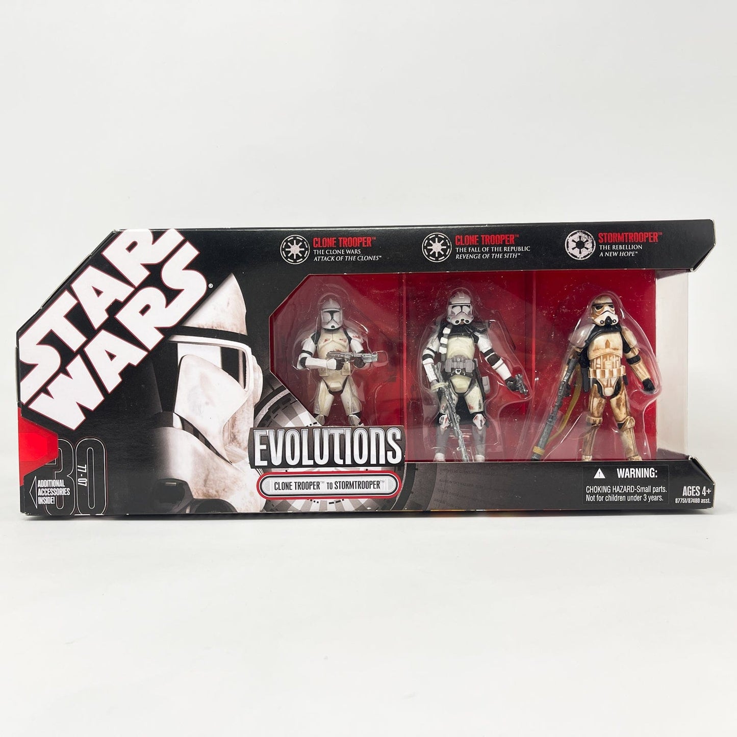 Vintage Hasbro Star Wars Mid MOC Evolutions Clone Trooper to Stormtrooper Box Set - Hasbro 30th Anniversary Multipack (2008)