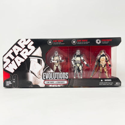 Vintage Hasbro Star Wars Mid MOC Evolutions Clone Trooper to Stormtrooper Box Set - Hasbro 30th Anniversary Multipack (2008)
