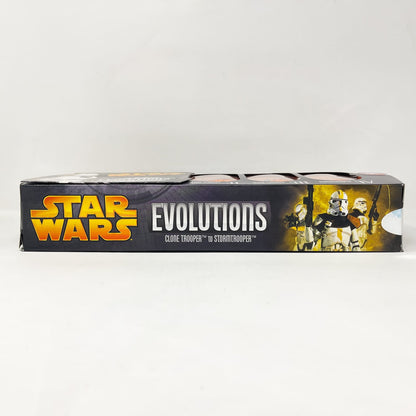 Vintage Hasbro Star Wars Mid MOC Evolutions Clone Trooper to Stormtrooper Box Set - Hasbro Saga Legends Battle Pack
