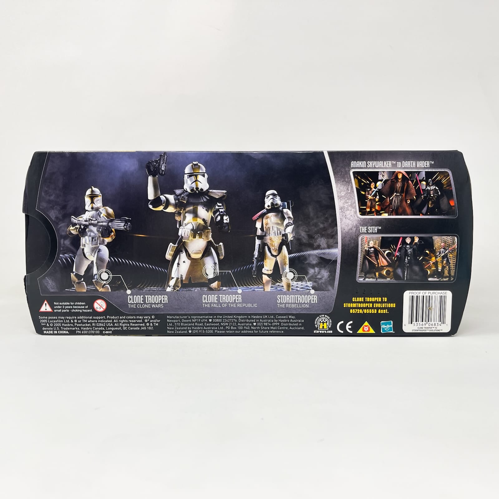 Vintage Hasbro Star Wars Mid MOC Evolutions Clone Trooper to Stormtrooper Box Set - Hasbro Saga Legends Battle Pack