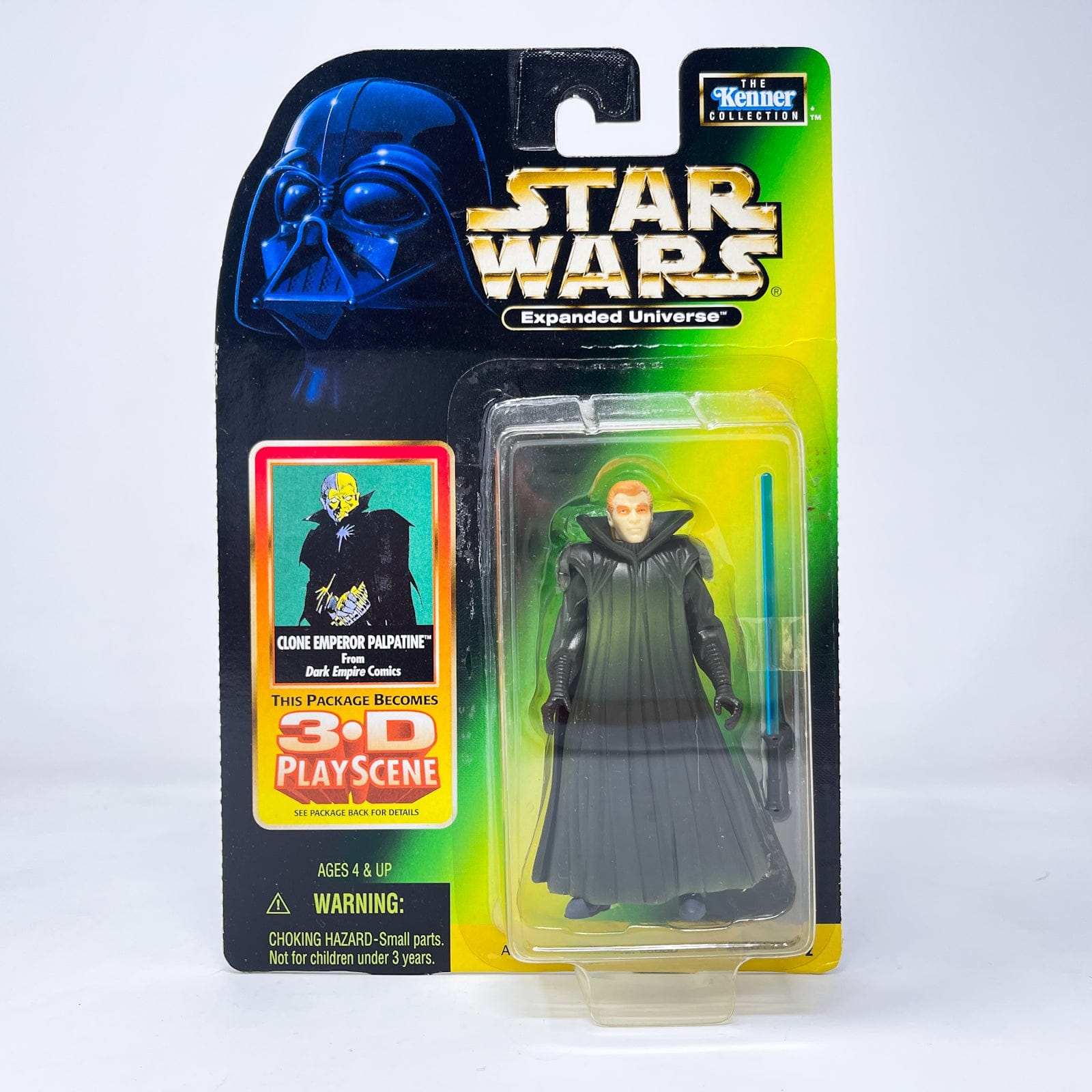 Vintage Hasbro Star Wars Mid MOC Expanded Universe Clone Emperor Palpatine - Hasbro Power of the Force 2