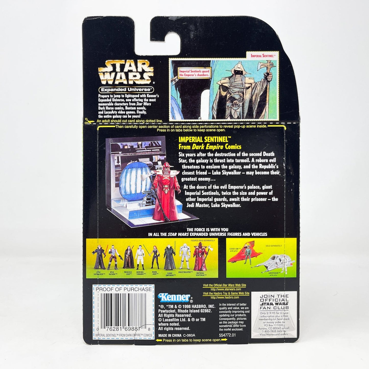 Vintage Hasbro Star Wars Mid MOC Expanded Universe Imperial Sentinel. - Hasbro Power of the Force 2