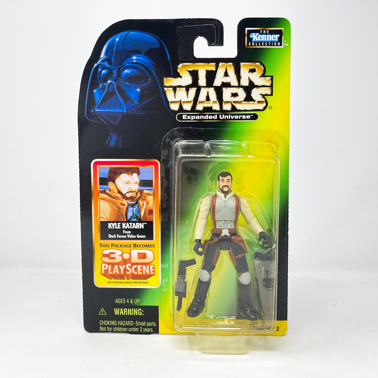 Vintage Hasbro Star Wars Mid MOC Expanded Universe Kyle Katarn - Hasbro Power of the Force 2