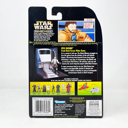 Vintage Hasbro Star Wars Mid MOC Expanded Universe Kyle Katarn - Hasbro Power of the Force 2