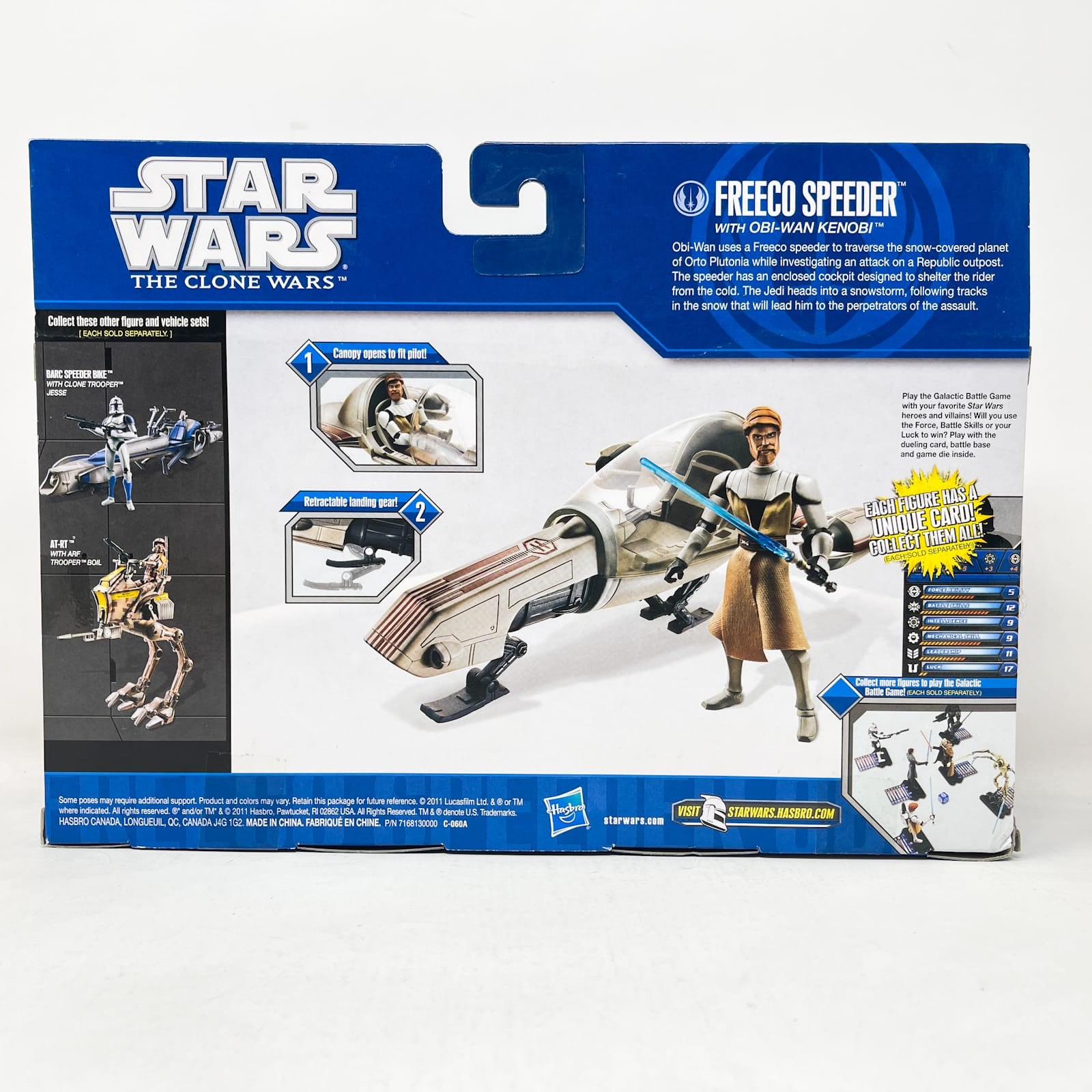 Vintage Hasbro Star Wars Mid MOC Freeco Speeder with Obi-Wan Kenobi – Hasbro Star Wars The Clone Wars (2010)