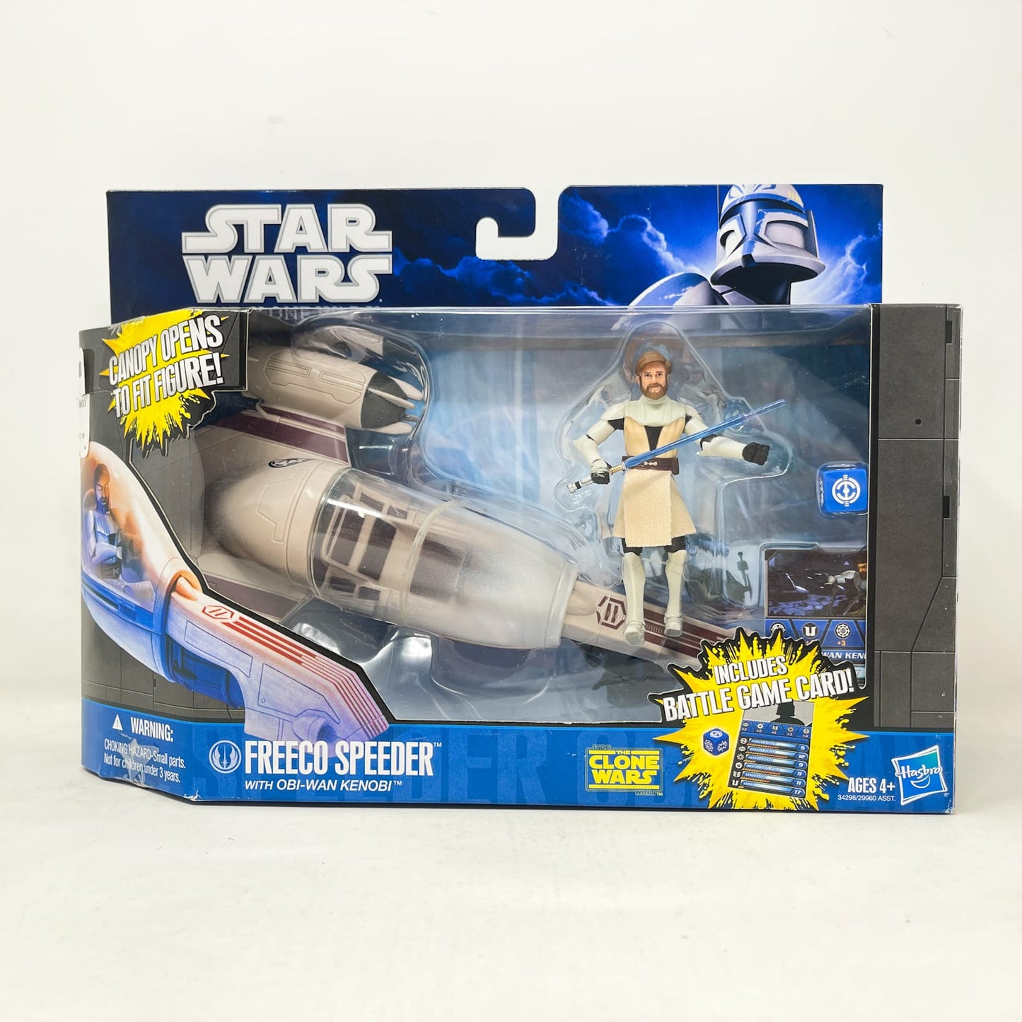 Vintage Hasbro Star Wars Mid MOC Freeco Speeder with Obi-Wan Kenobi – Hasbro Star Wars The Clone Wars (2010)