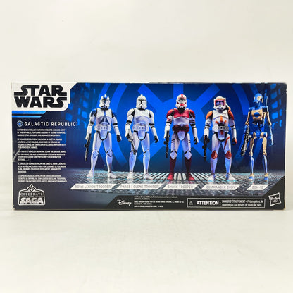 Vintage Hasbro Star Wars Mid MOC Galactic Republic (Celebrate the Saga) - 5 Figure Clone Wars Set - 3.75" Hasbro Saga Collection