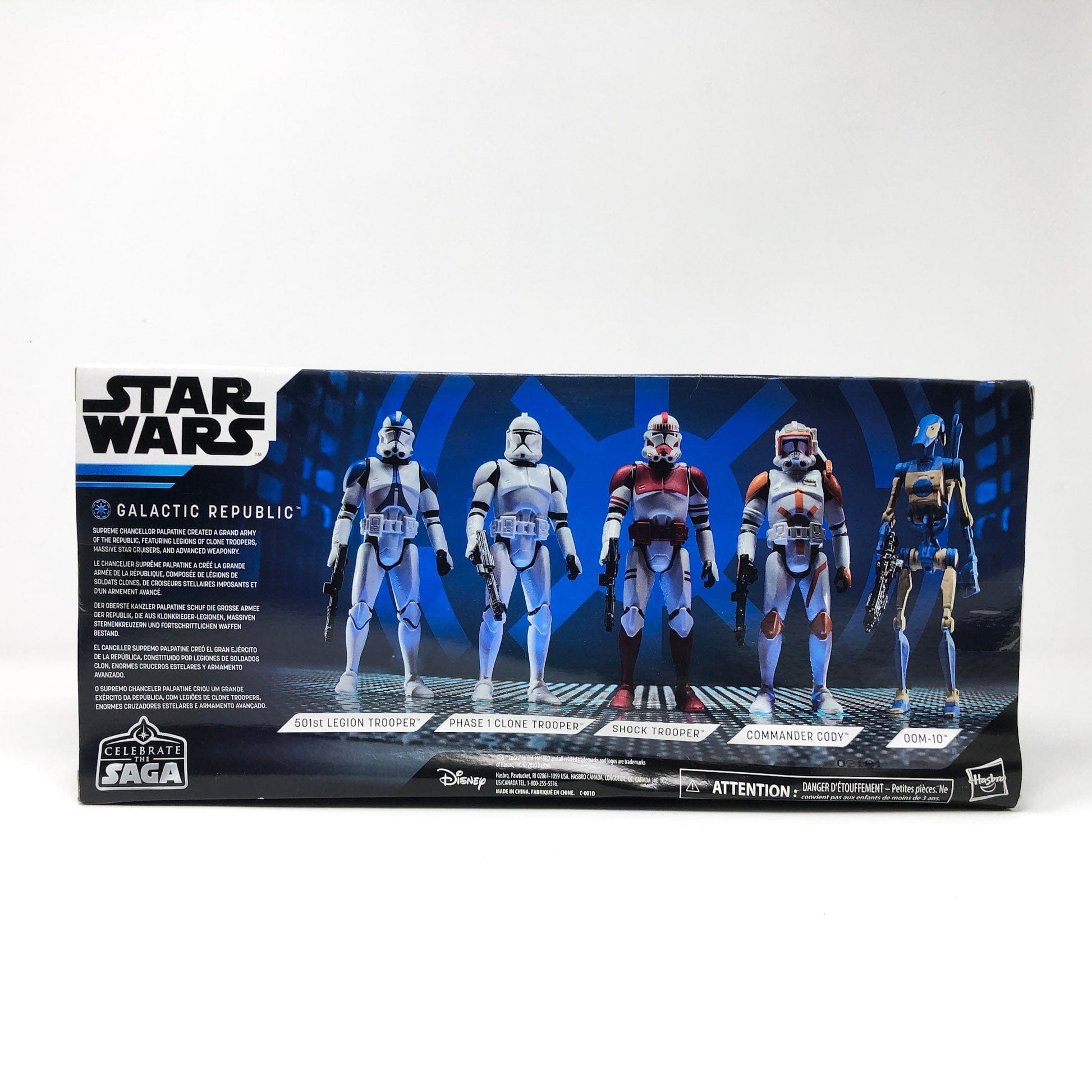 Vintage Hasbro Star Wars Mid MOC Galactic Republic (Celebrate the Saga) - 5 Figure Clone Wars Set - 3.75" Hasbro Saga Collection