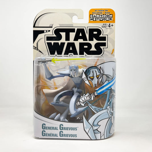 Vintage Hasbro Star Wars Mid MOC General Grievous (2005) - Hasbro Tarkovsky Clone Wars Animated Figure MOC